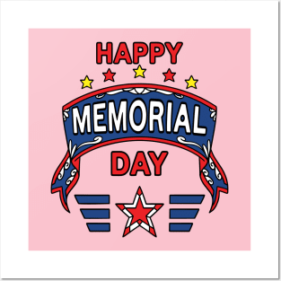 Happy memorial day Posters and Art
